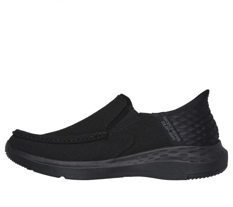 Black Skechers Parson - Dewitt Men's Slip On | IEDS-89361