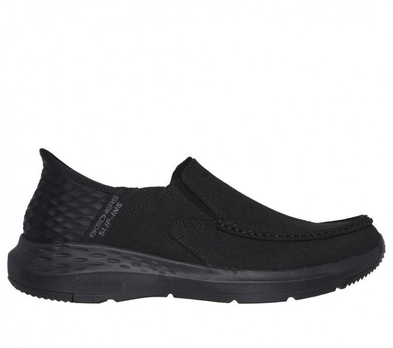 Black Skechers Parson - Dewitt Men\'s Slip On | IEDS-89361