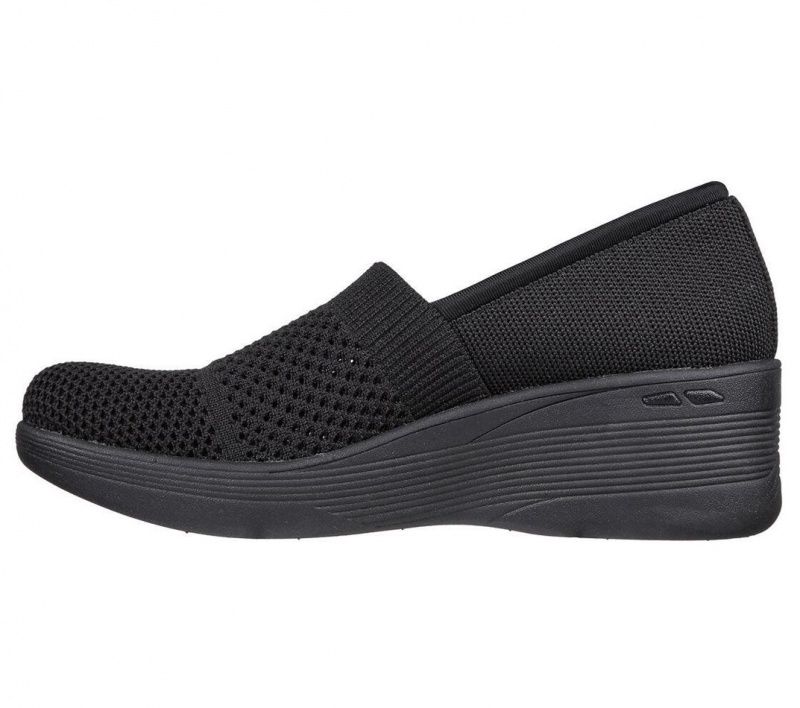 Black Skechers Pier-lite - Wow Factor Women's Slip On | MVSQ-43251