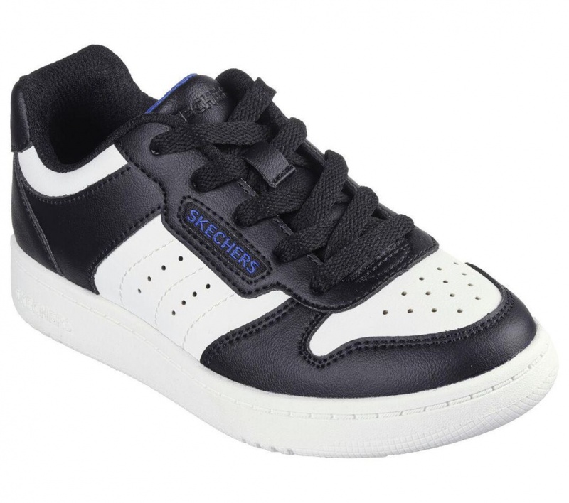 Black Skechers Quick Street - Vorton Boys' Sneakers | WHRY-73109