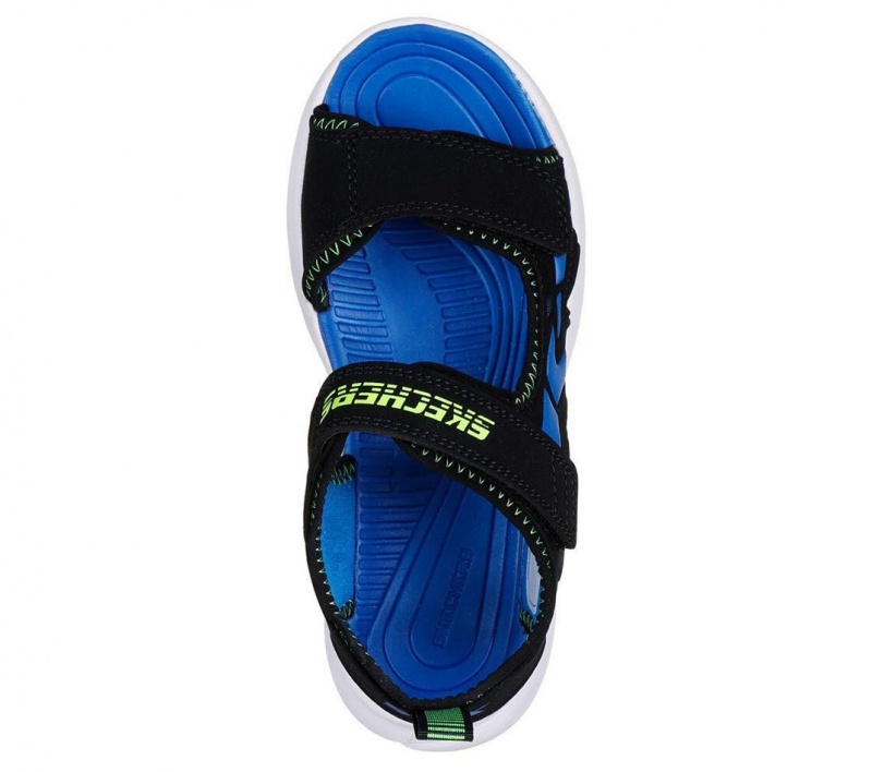 Black Skechers Razor Splash - Aqua Buddies Boys' Sandals | RFGP-94137