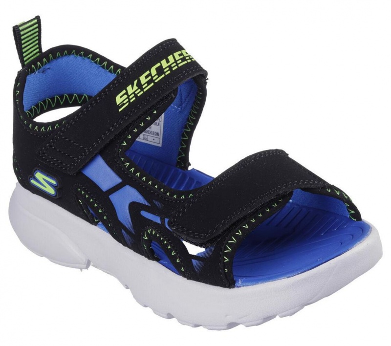 Black Skechers Razor Splash - Aqua Buddies Boys' Sandals | RFGP-94137