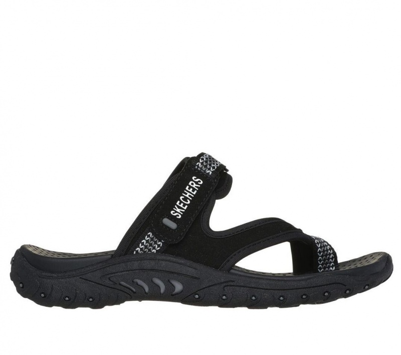 Black Skechers Reggae - Fairfax Women\'s Sandals | XFGR-47918