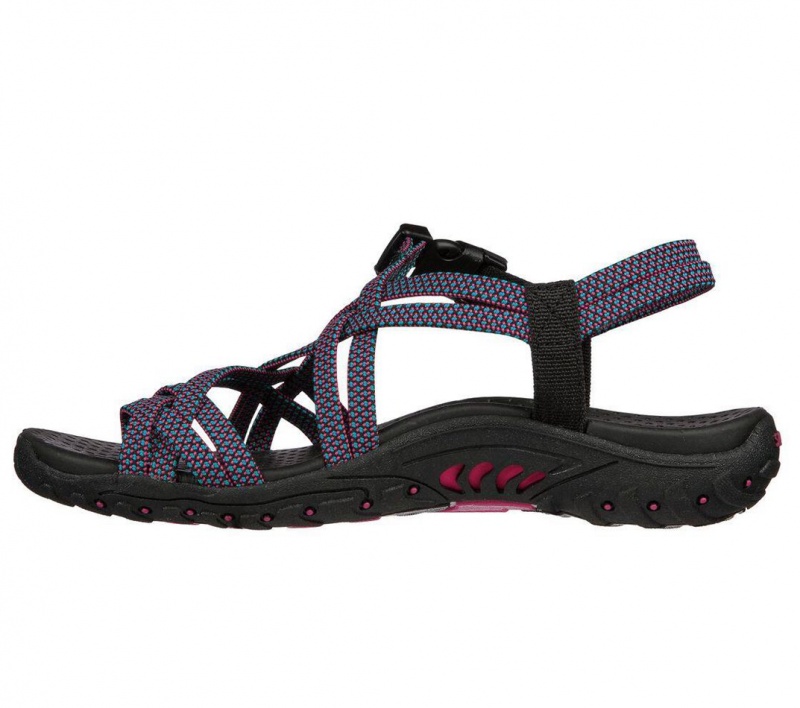 Black Skechers Reggae - Irie Mon Women's Sandals | ULAO-49231