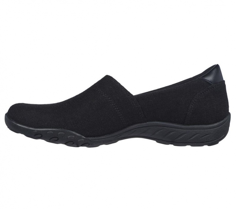 Black Skechers Relaxed Fit: Breathe-easy - Swayful Women's Slip On | NMDK-24567