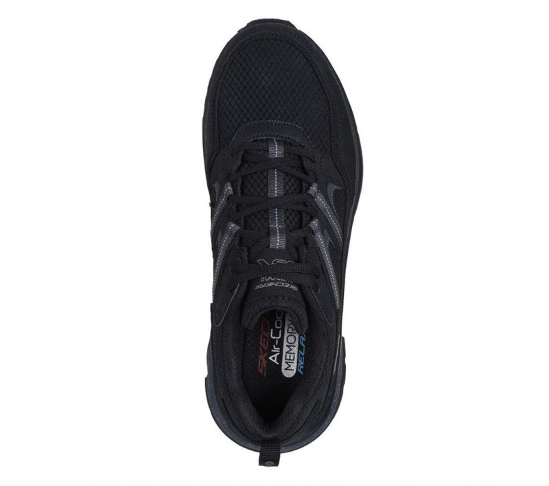 Black Skechers Relaxed Fit: D'lux Journey Men's Sneakers | JAKI-38450