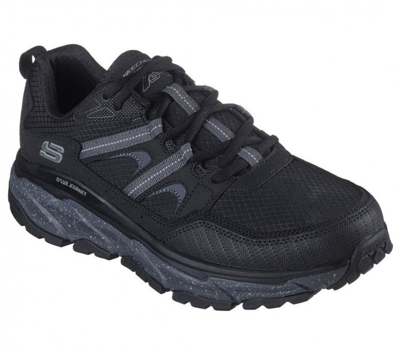 Black Skechers Relaxed Fit: D'lux Journey Men's Sneakers | JAKI-38450