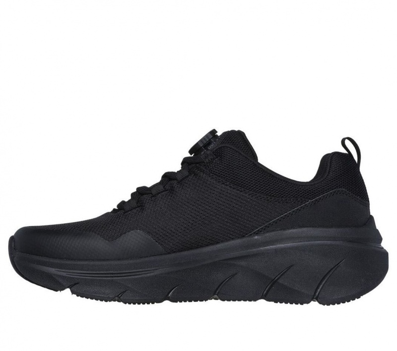 Black Skechers Relaxed Fit: D'lux Walker 2.0 - Sunto Men's Sneakers | EYOH-27035