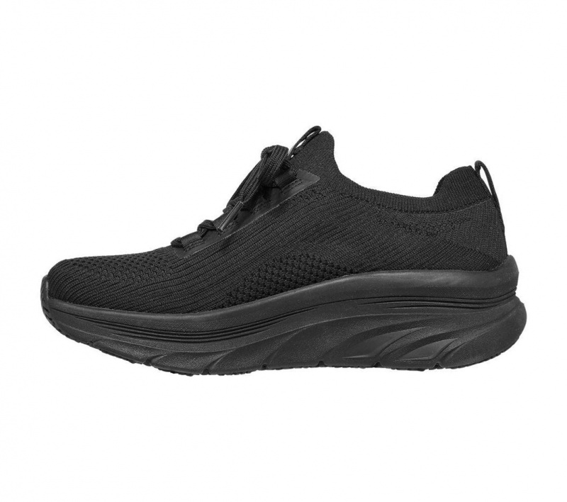 Black Skechers Relaxed Fit: D'lux Walker Sr - Ozema Women's Work Shoes | XAFW-13928