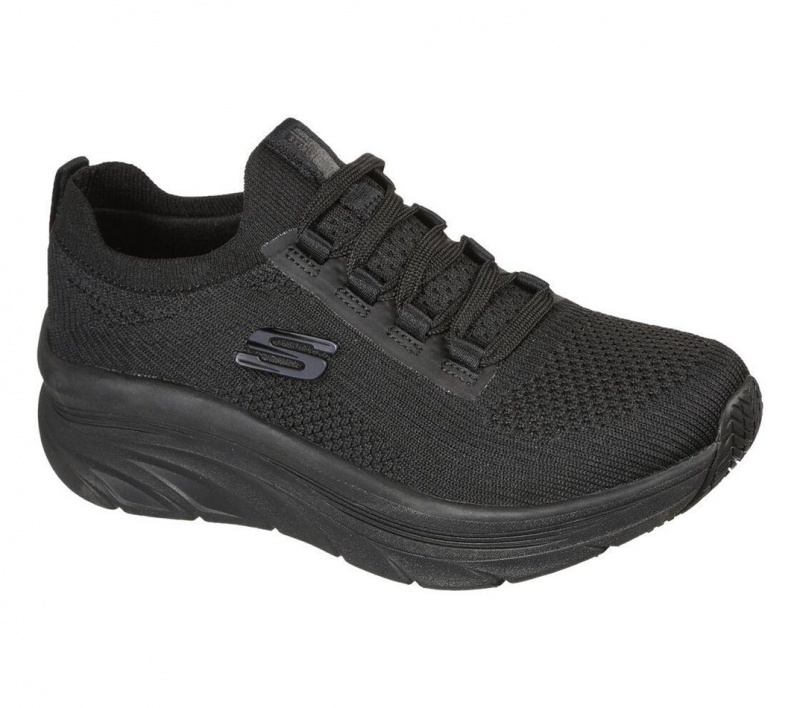 Black Skechers Relaxed Fit: D'lux Walker Sr - Ozema Women's Work Shoes | XAFW-13928