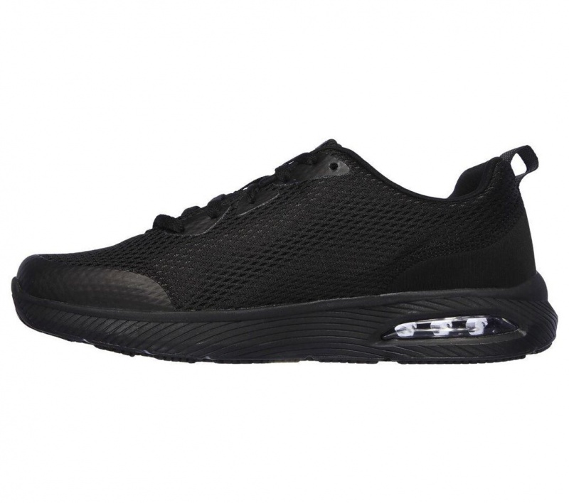 Black Skechers Relaxed Fit: Dynaair Sr Men's Work Shoes | AUNM-45372