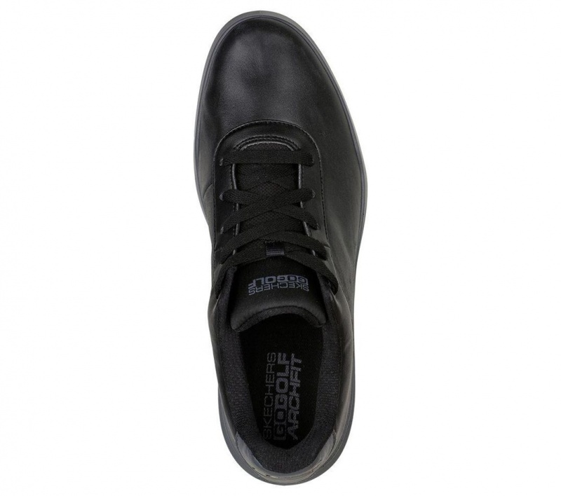 Black Skechers Relaxed Fit: Go Golf Drive 5 Lx Men's Walking Shoes | PMUK-09276