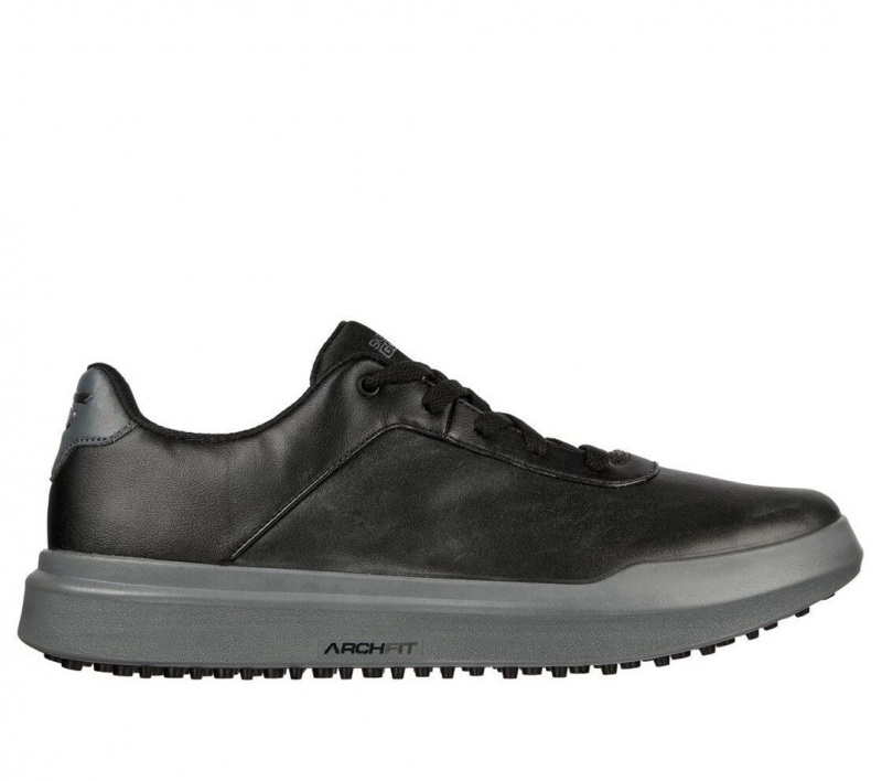 Black Skechers Relaxed Fit: Go Golf Drive 5 Lx Men\'s Walking Shoes | PMUK-09276