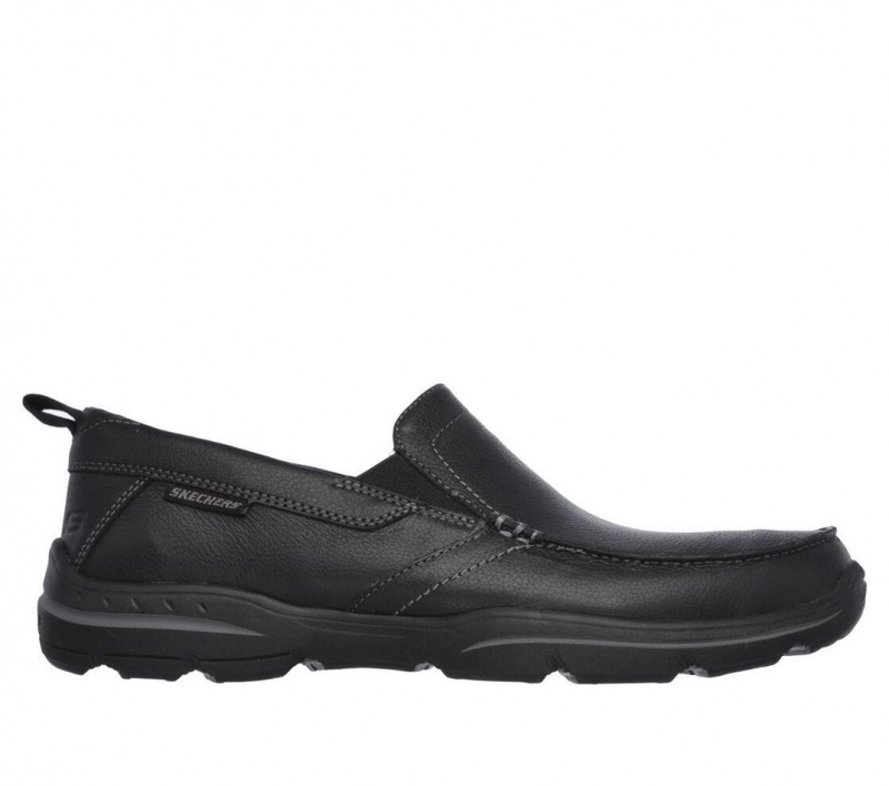 Black Skechers Relaxed Fit: Harper - Forde Men\'s Dress Shoes | SMFH-12946