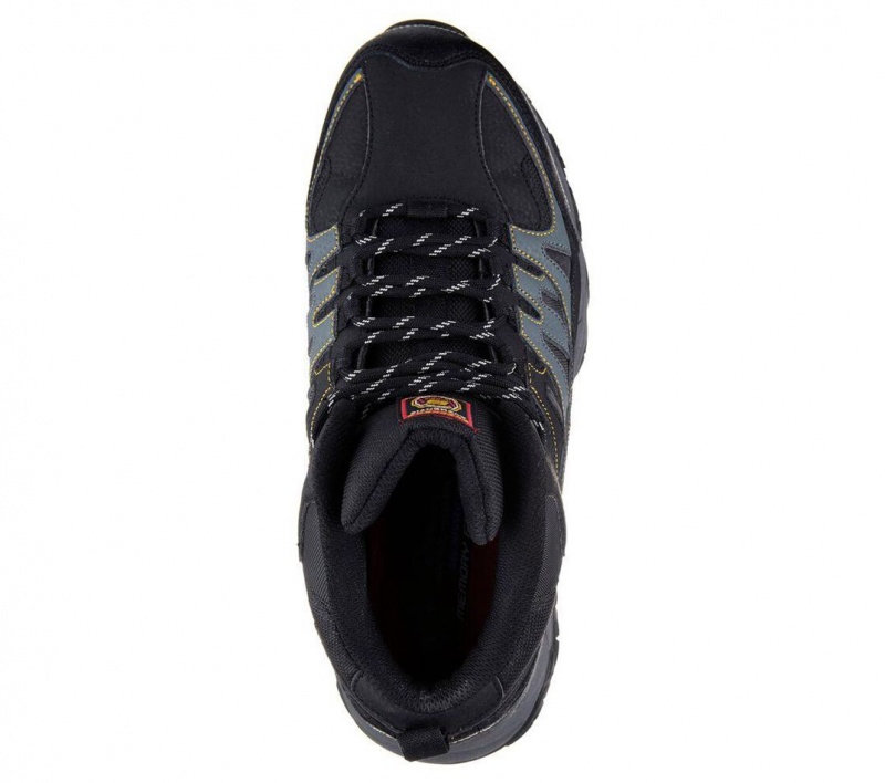 Black Skechers Relaxed Fit: Holdredge - Rebem St Men's Work Shoes | ISVR-60193