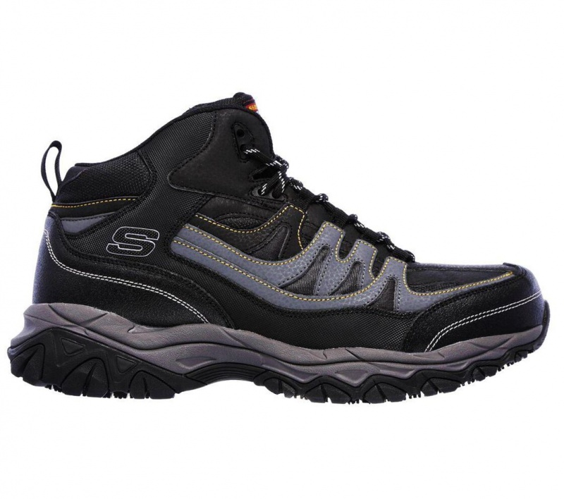 Black Skechers Relaxed Fit: Holdredge - Rebem St Men's Work Shoes | ISVR-60193