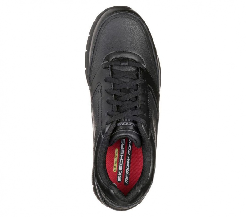 Black Skechers Relaxed Fit: Nampa Sr Men's Work Shoes | NFYX-71408