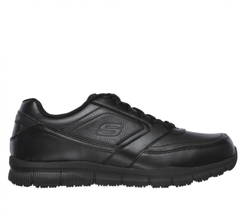 Black Skechers Relaxed Fit: Nampa Sr Men\'s Work Shoes | NFYX-71408