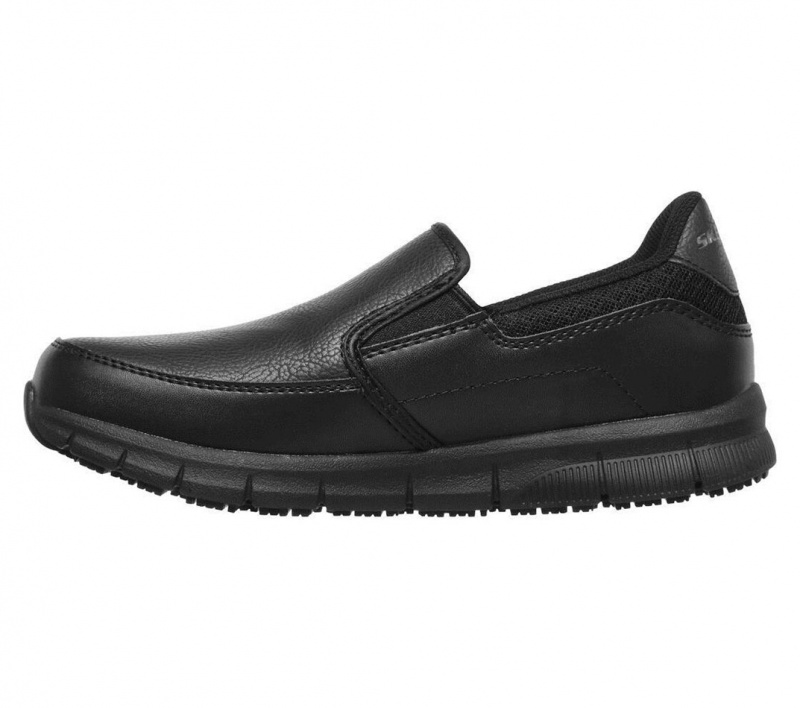 Black Skechers Relaxed Fit: Nampa - Annod Sr Women's Work Shoes | QMIW-40361