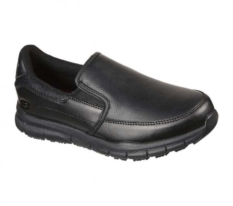 Black Skechers Relaxed Fit: Nampa - Annod Sr Women's Work Shoes | QMIW-40361