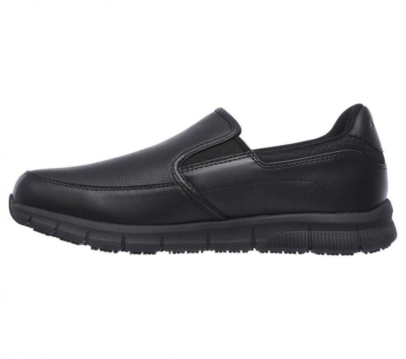 Black Skechers Relaxed Fit: Nampa - Groton Sr Men's Work Shoes | AHWI-07839