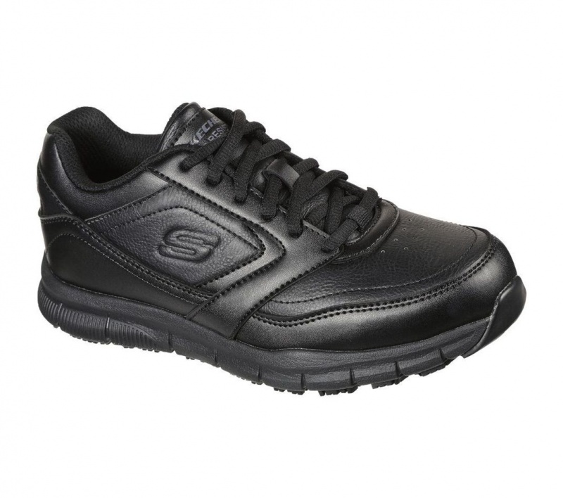 Black Skechers Relaxed Fit: Nampa - Wyola Sr Women's Work Shoes | FNRG-85097