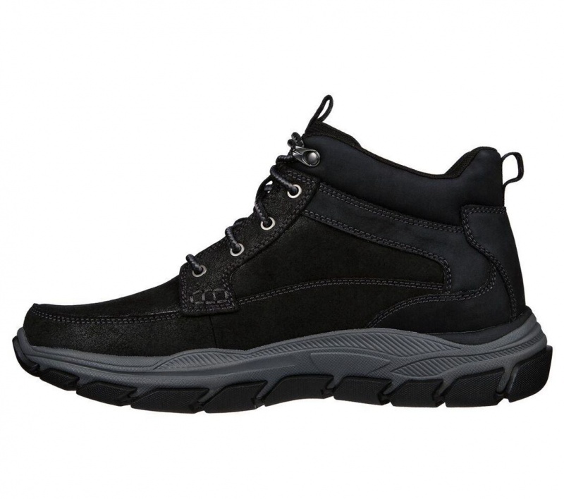 Black Skechers Relaxed Fit: Respected - Boswell Men's Boots | EZUC-06925