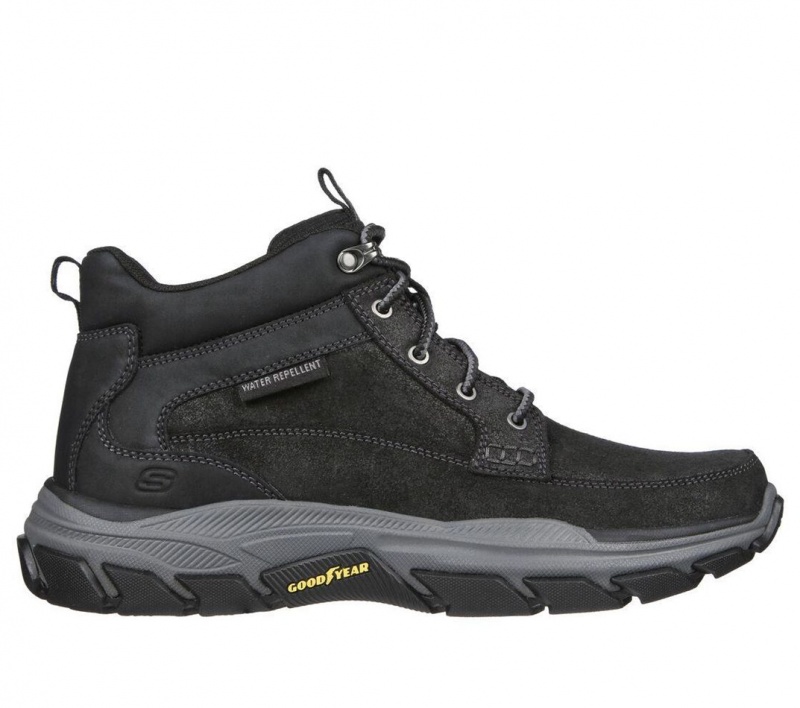 Black Skechers Relaxed Fit: Respected - Boswell Men\'s Boots | EZUC-06925