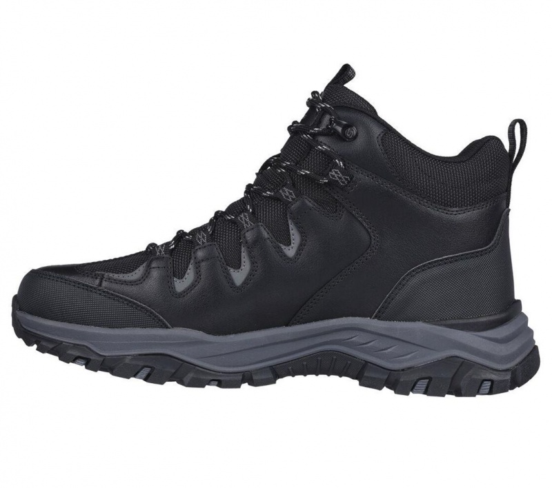 Black Skechers Relaxed Fit: Rickter - Branson Men's Boots | HTVB-92641