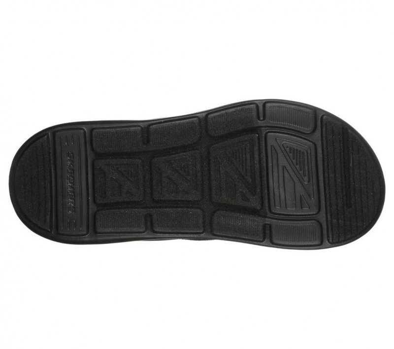 Black Skechers Relaxed Fit: Sargo - Point Vista Men's Sandals | YINF-02498