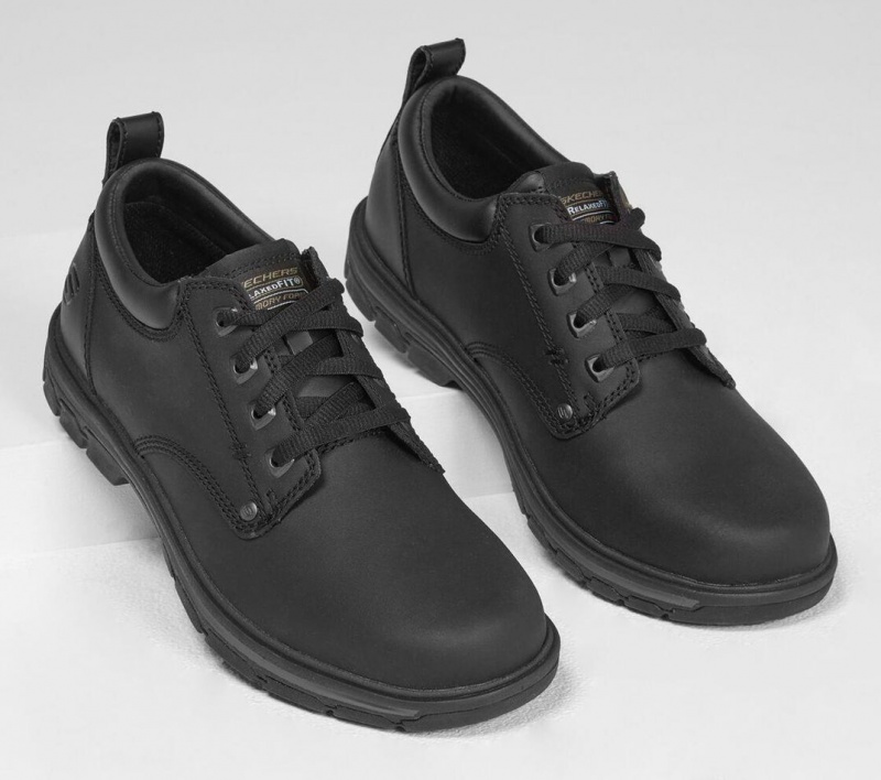 Black Skechers Relaxed Fit: Segment - Rilar Men's Dress Shoes | RJPK-17269