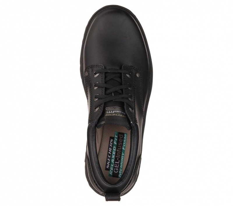 Black Skechers Relaxed Fit: Segment - Rilar Men's Dress Shoes | RJPK-17269