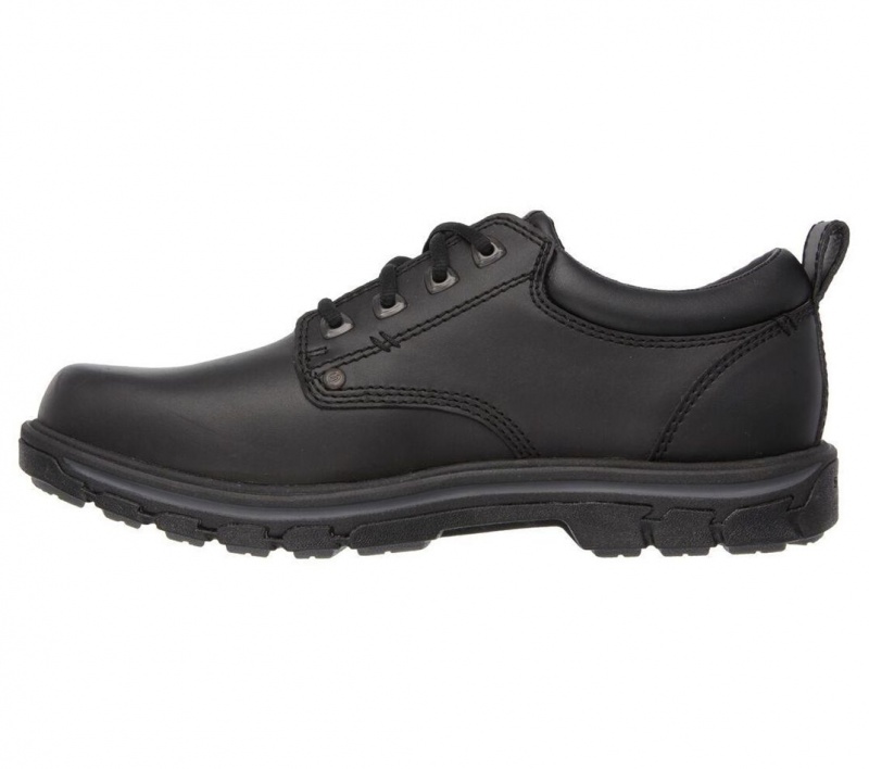 Black Skechers Relaxed Fit: Segment - Rilar Men's Dress Shoes | RJPK-17269