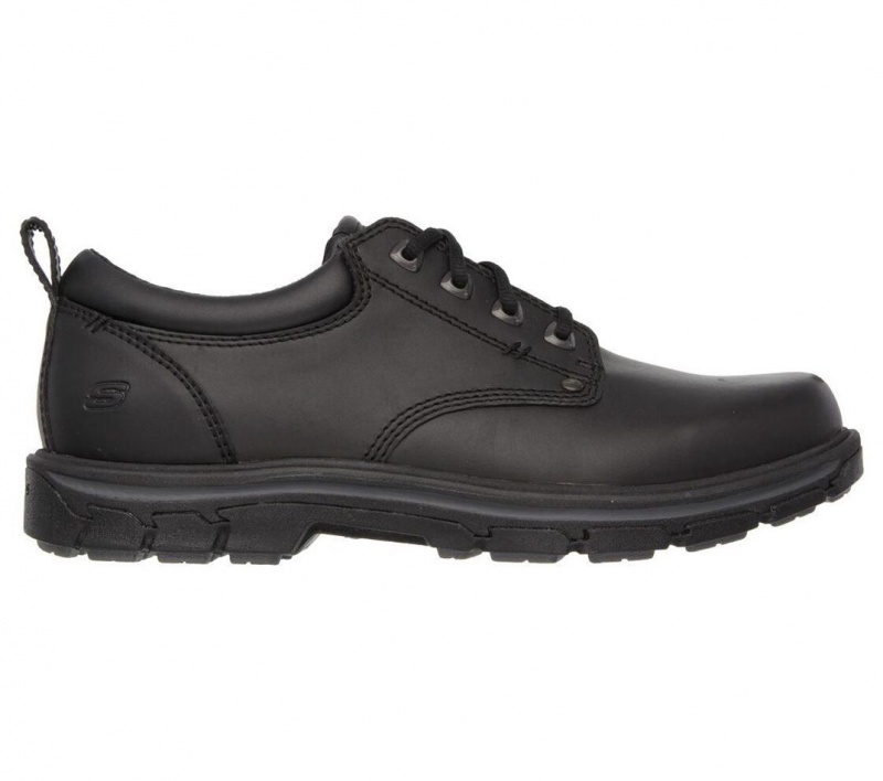 Black Skechers Relaxed Fit: Segment - Rilar Men's Dress Shoes | RJPK-17269