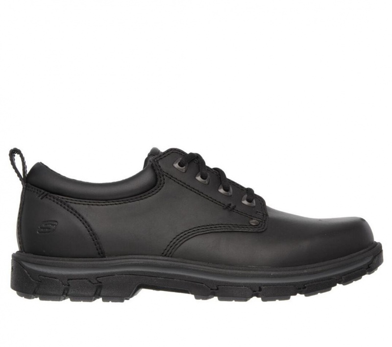 Black Skechers Relaxed Fit: Segment - Rilar Men\'s Dress Shoes | RJPK-17269