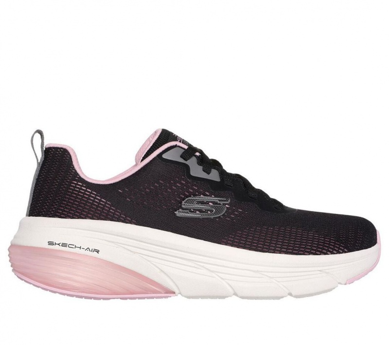 Black Skechers Relaxed Fit: Skech-air D\'lux Women\'s Walking Shoes | EUZS-04635