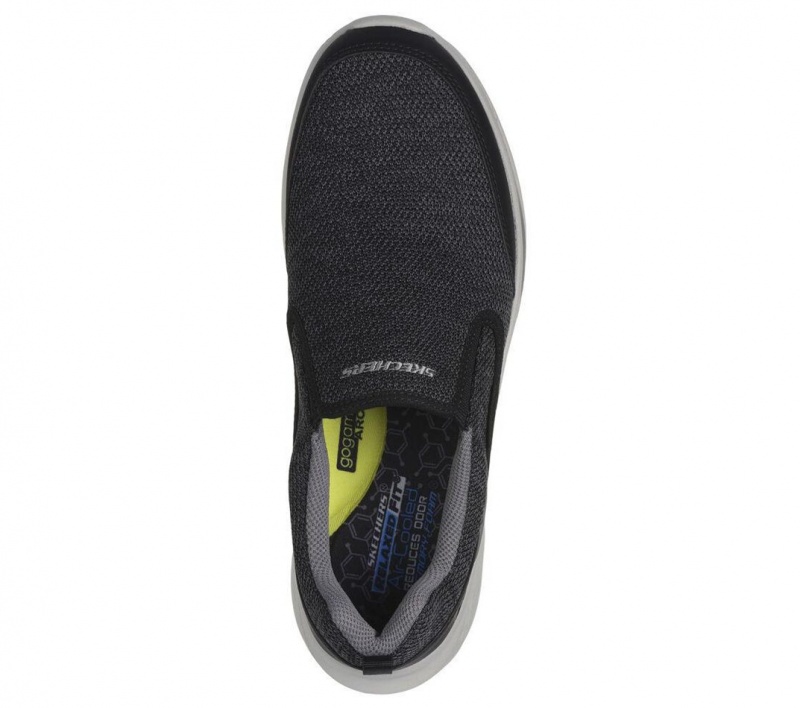 Black Skechers Relaxed Fit: Slade - Lucan Men's Slip On | MTVE-69704