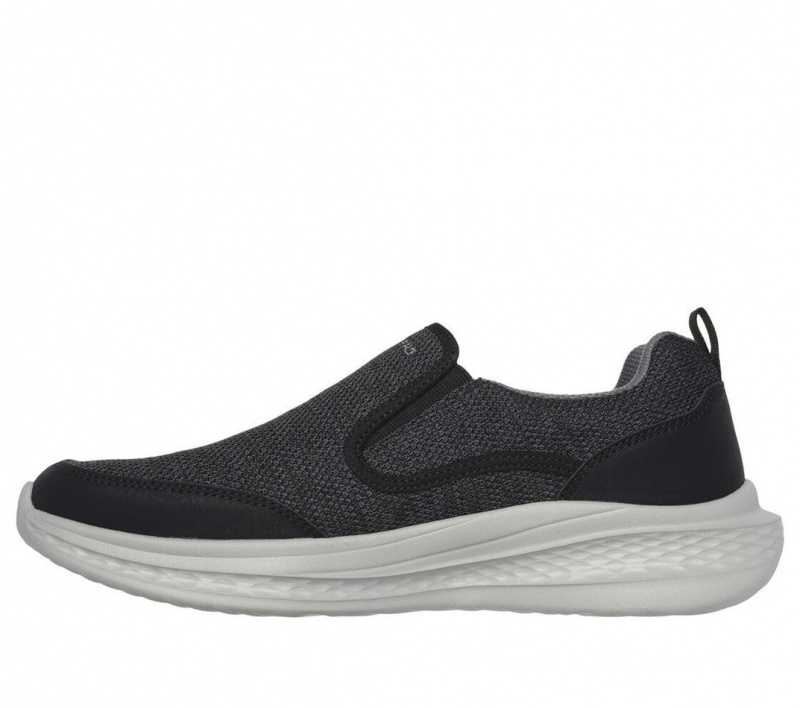 Black Skechers Relaxed Fit: Slade - Lucan Men's Slip On | MTVE-69704