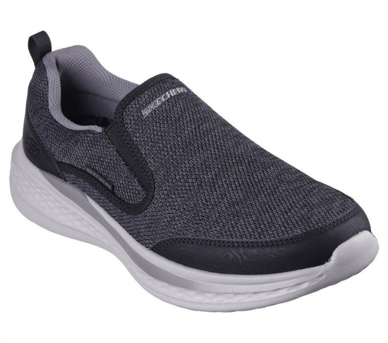 Black Skechers Relaxed Fit: Slade - Lucan Men's Slip On | MTVE-69704