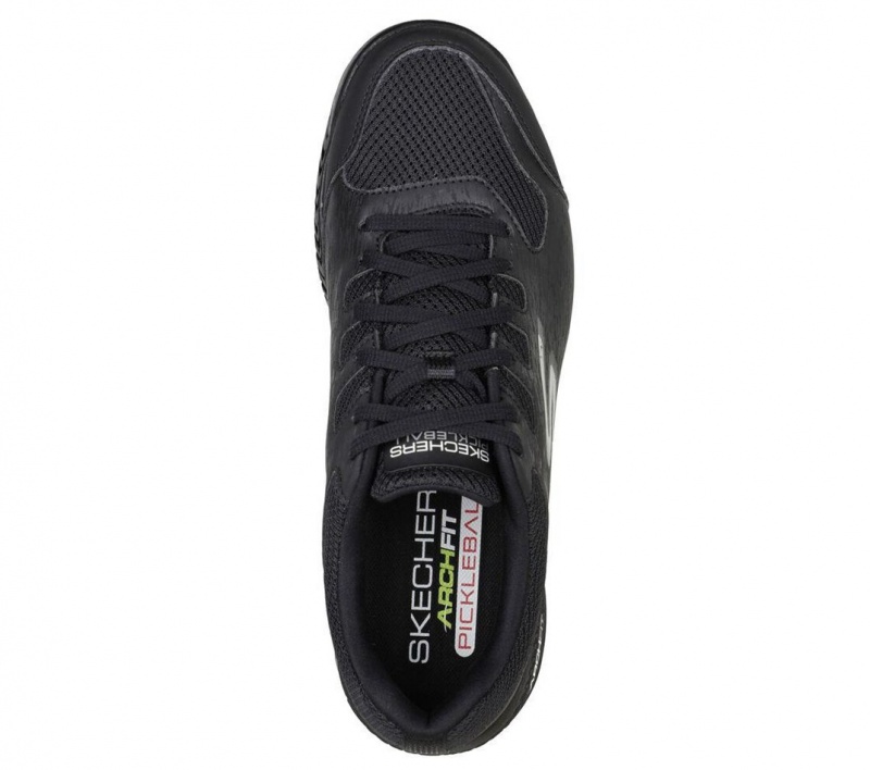 Black Skechers Relaxed Fit: Viper Court - Pickleball Men's Sneakers | ONMV-36094