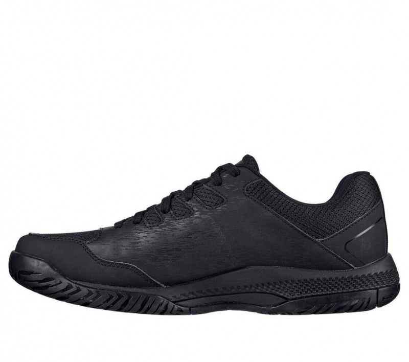 Black Skechers Relaxed Fit: Viper Court - Pickleball Men's Sneakers | ONMV-36094