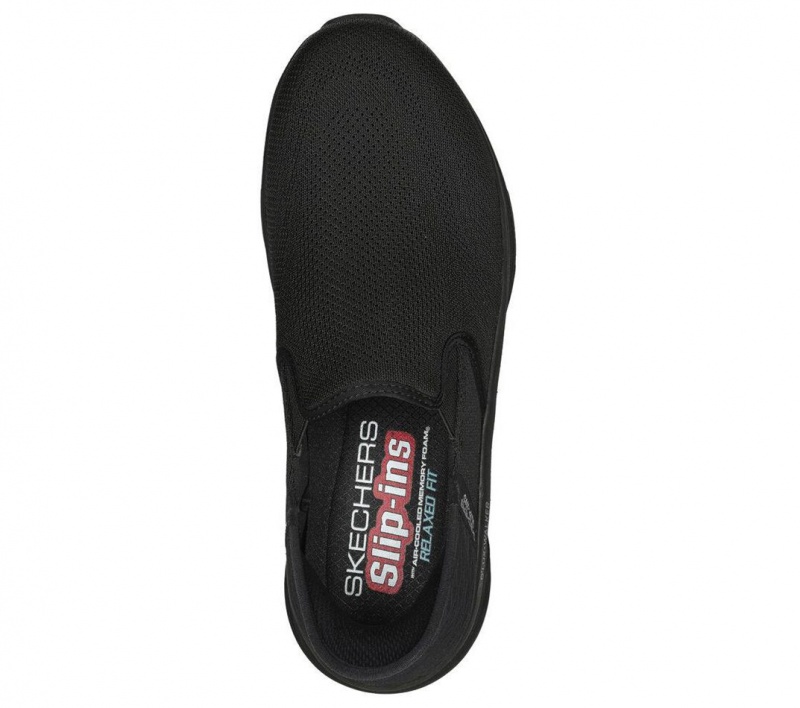 Black Skechers Rf: D'lux Walker - Orford Men's Slip On | FNJS-35107