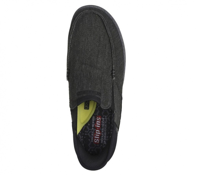 Black Skechers Rf: Melson - Colwin Men's Slip On | DUIJ-75428