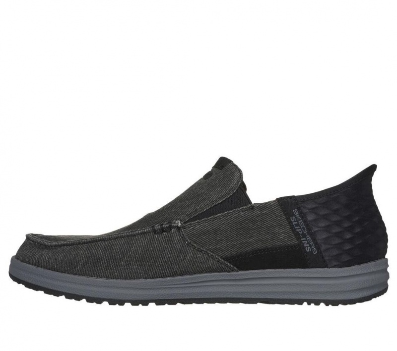 Black Skechers Rf: Melson - Colwin Men's Slip On | DUIJ-75428