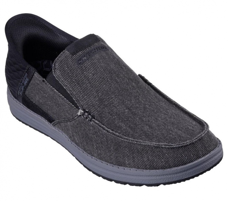 Black Skechers Rf: Melson - Colwin Men's Slip On | DUIJ-75428