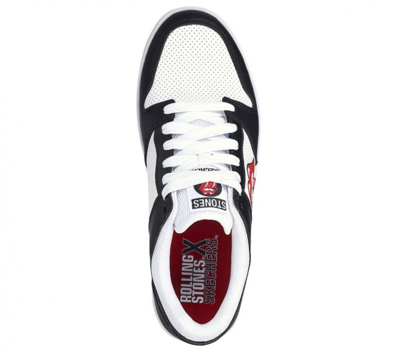 Black Skechers Rolling Stones: Classic Cup - Euro Lick Men's Walking Shoes | CQTO-36871