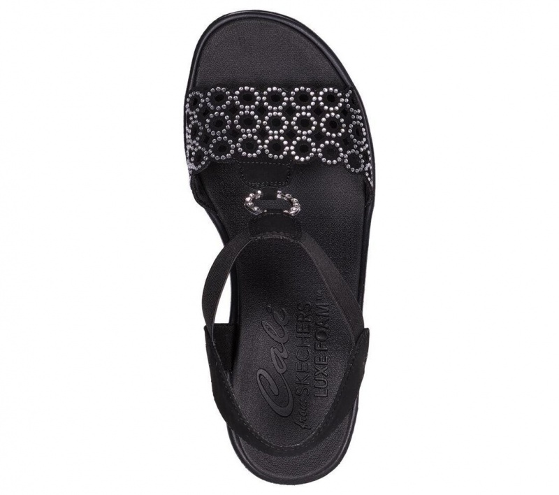 Black Skechers Rumble On - Queen B2 Women's Sandals | NJWH-30586