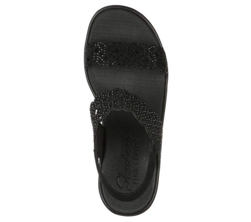 Black Skechers Rumble On - Sassy Dayz Women's Sandals | ZUXK-83142