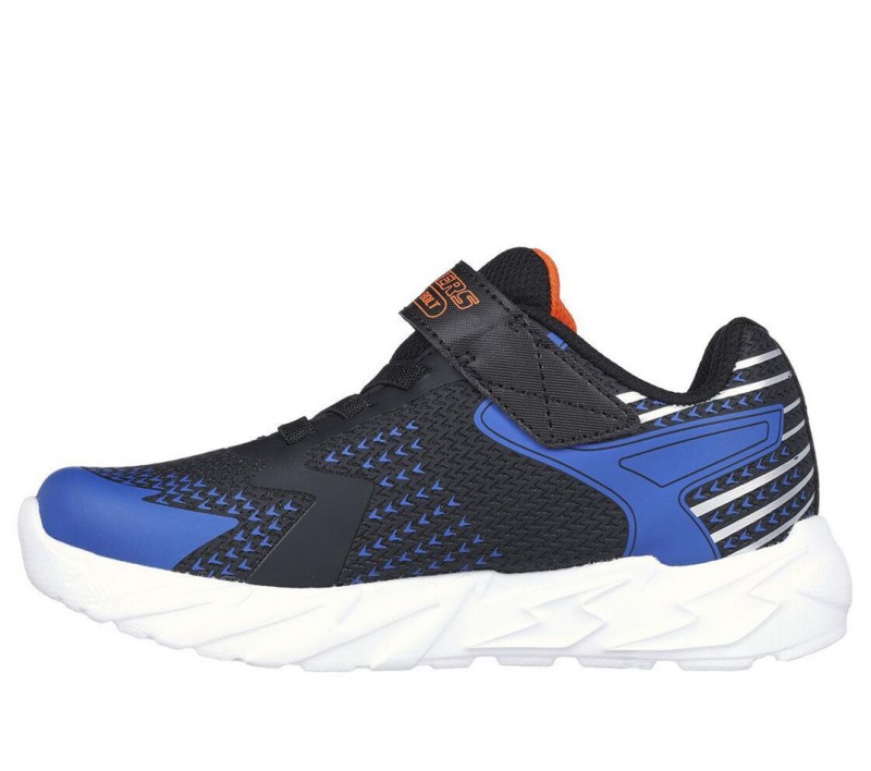 Black Skechers S Lights: Flex-glow Bolt Boys' Sneakers | TLIG-24869