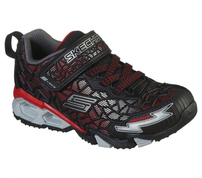 Black Skechers S Lights: Hydro Lights - Tuff Force Boys' Sneakers | QADN-16428